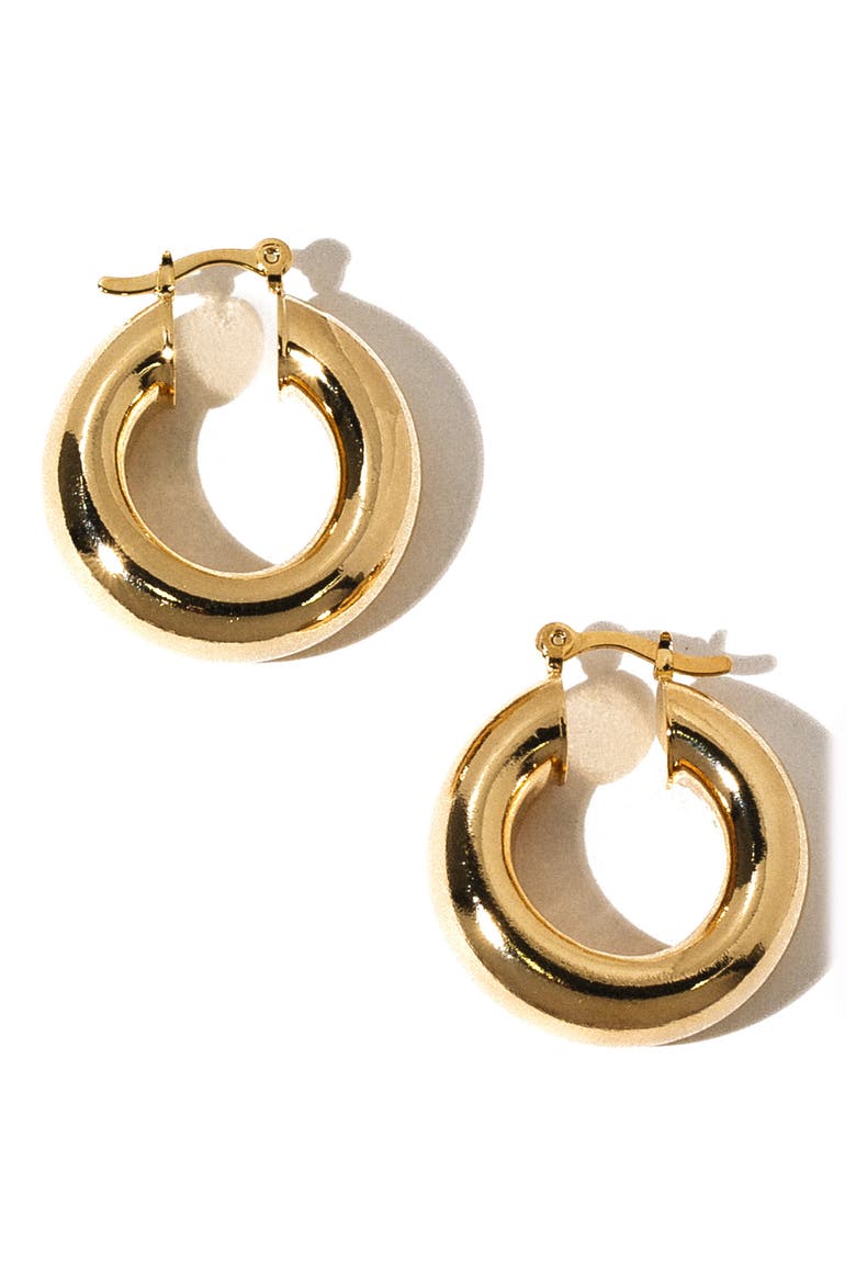Aubree Small Hoop Earrings, Alternate, color, GOLD
