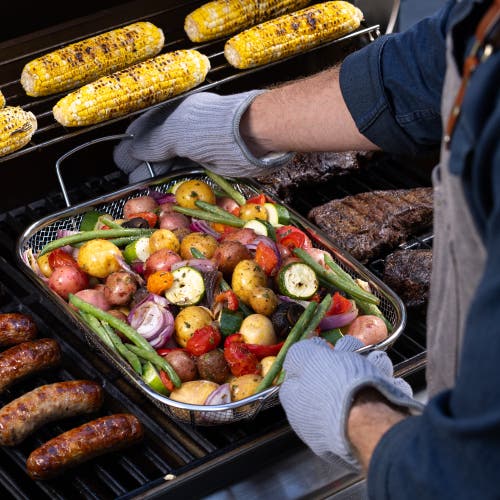 Maverick Heat Resistant Grill Gloves In Blue