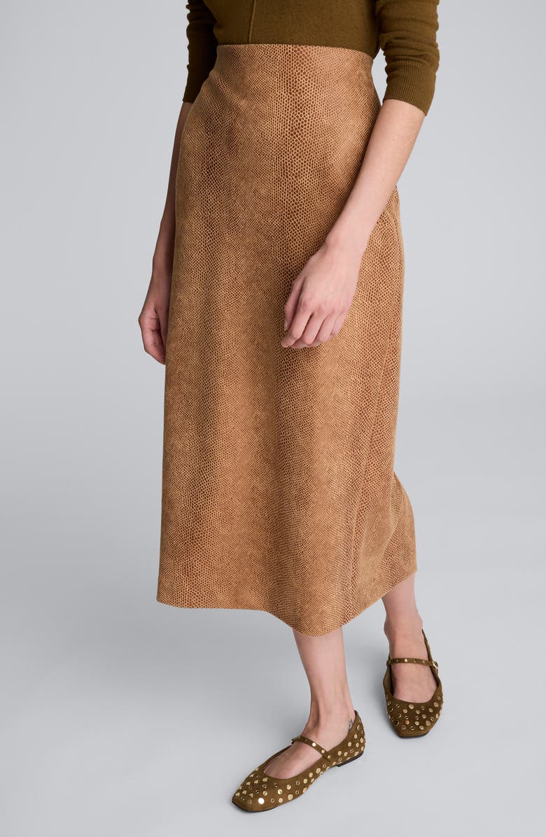 Kenneth Cole Pull-On High Waist Midi Skirt, Alternate, color, 