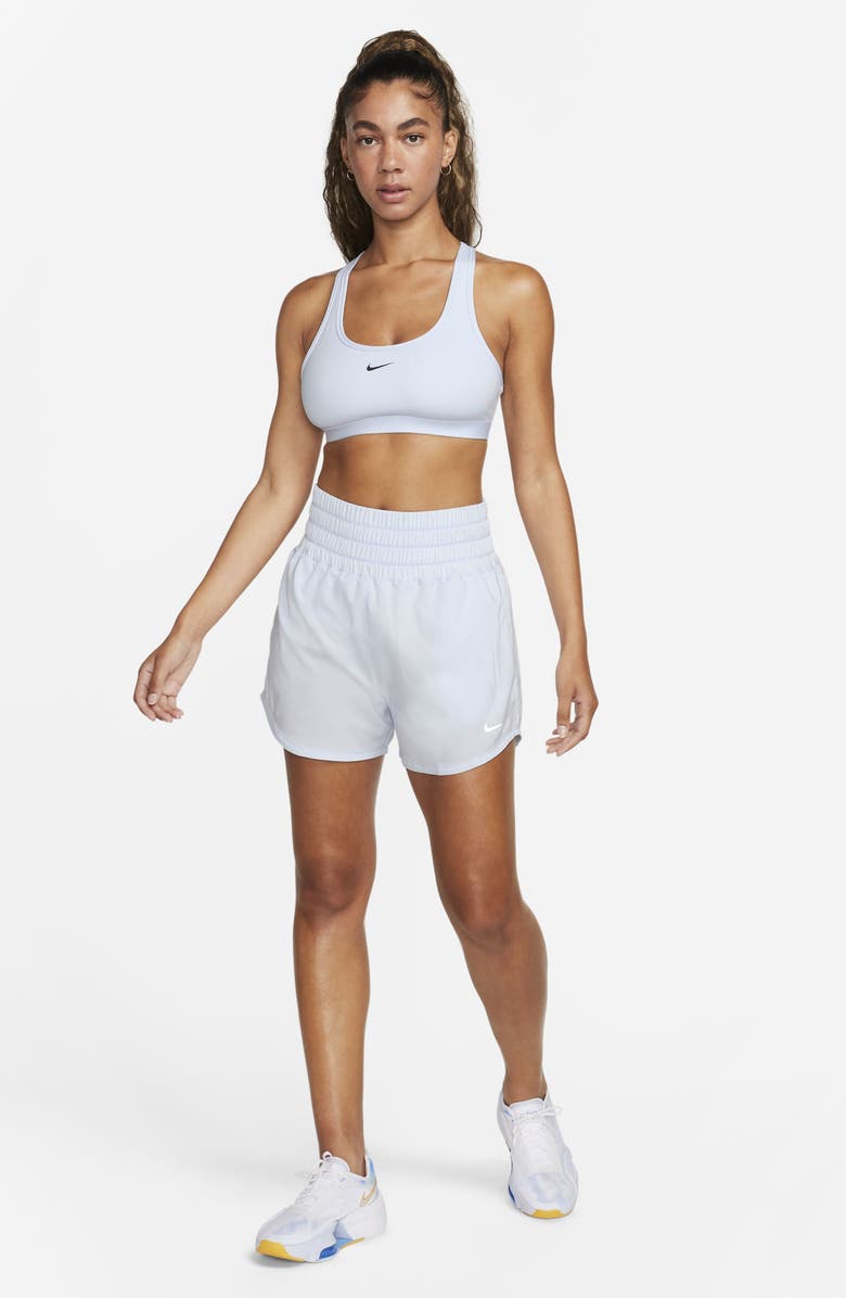 Nike Dri-FIT Ultrahigh Waist 3-Inch Brief Lined Shorts, Alternate, color, Blue Tint