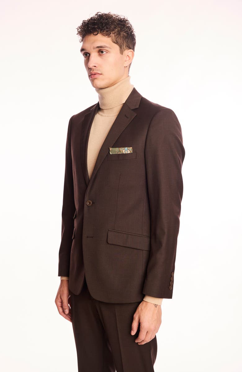 PAISLEY & GRAY Dover Slim Fit Blazer, Alternate, color, Dark Chocolate