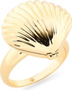 NORDSTROM RACK Seashell & Faux Pearl Ring