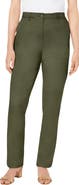 Jessica London Stretch Cotton Chino Straight Leg Pant
