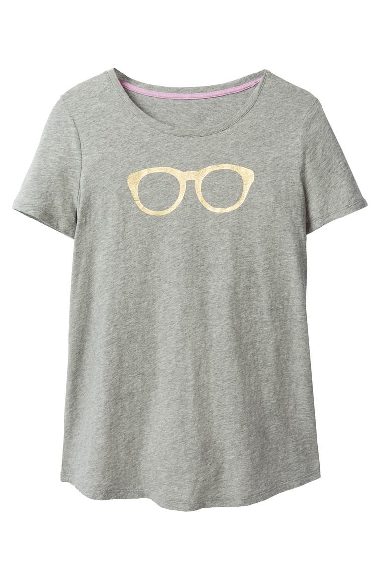 Crewneck Graphic Tee, Alternate, color, GREY MARL GOLD GLASS