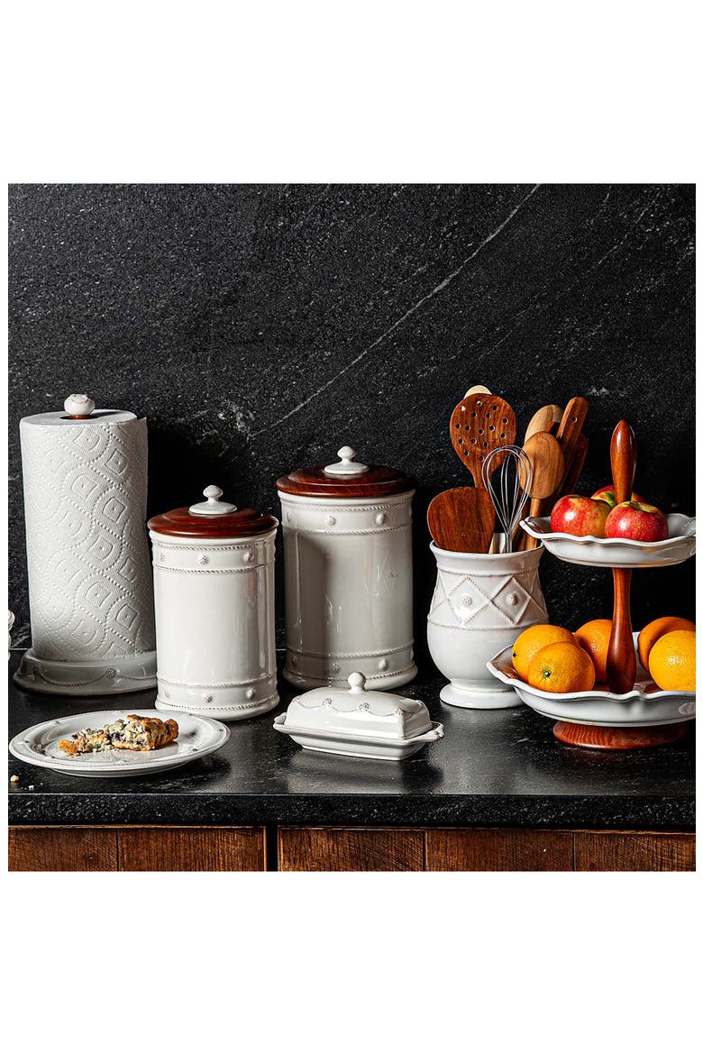 Berry & Thread Whitewash Ceramic Canister, Alternate, color, WHITEWASH