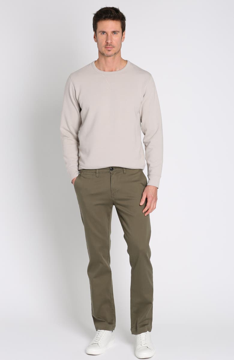 JACHS East Hampton Stretch Twill Chinos, Alternate, color, Army
