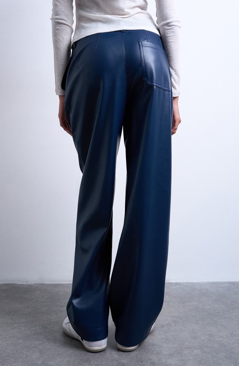 Topshop Pleated Straight Leg Pants, Alternate, color,