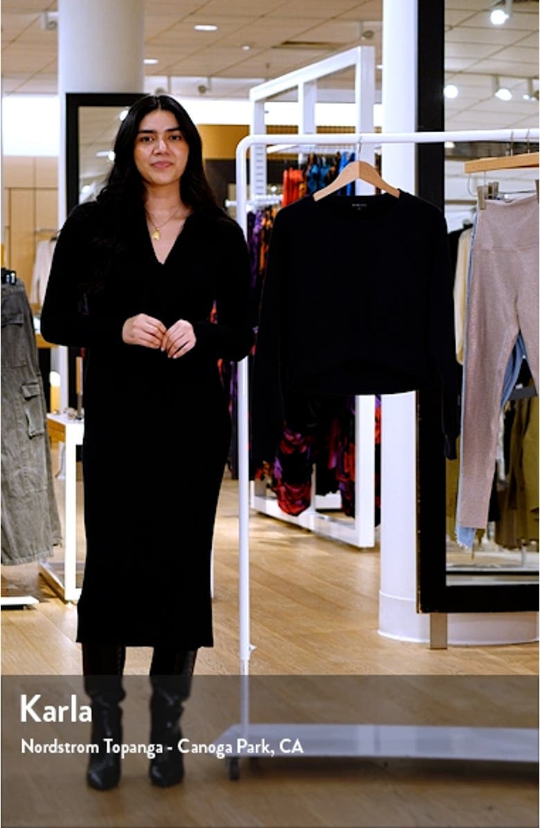 Uplift Crop Sweatshirt, sales video thumbnail