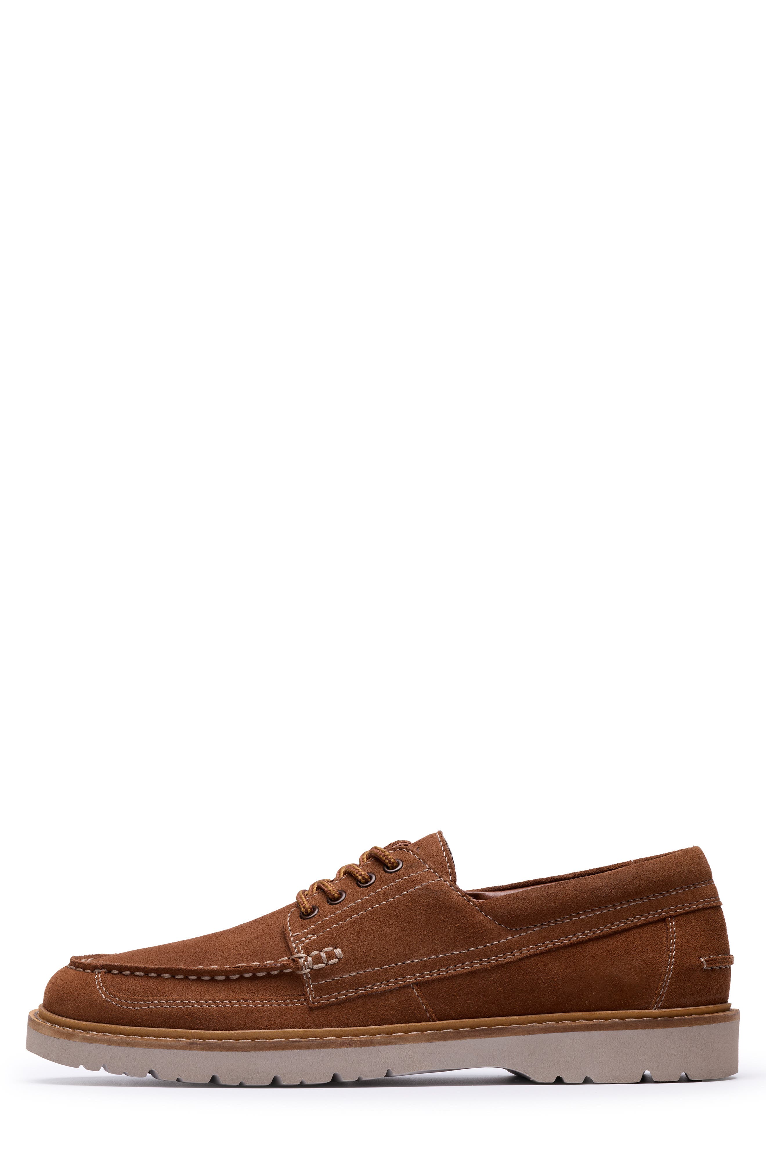 Clarks<sup>®</sup> Weltridge Moc Toe Derby, Alternate, color, Cola Suede