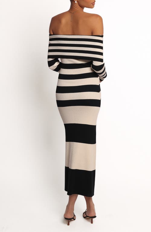 Petal And Pup Petal & Pup Banks Off The Shoulder Sweater Dress In Multi