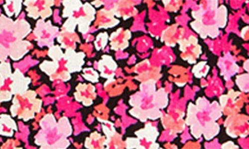 City Chic Tamara Floral Tie Strap Midi Sundress In Pink