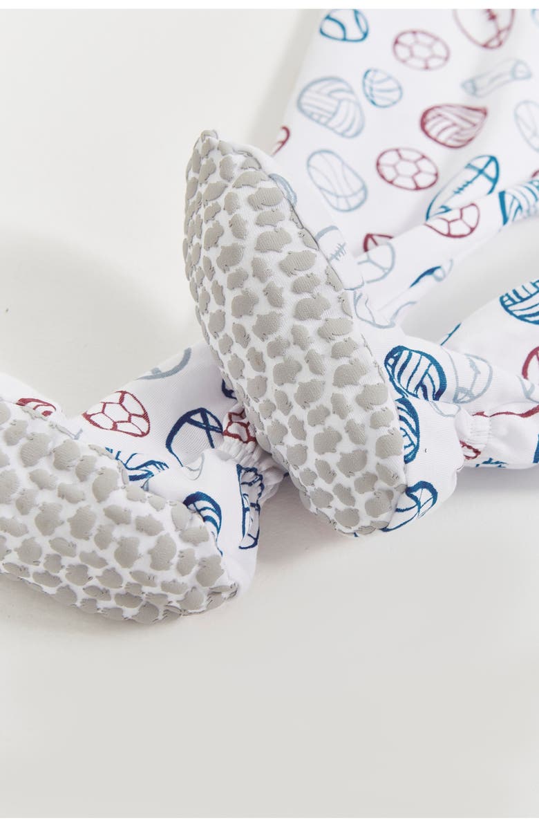 Babycottons Bouncy Snug Zip Footed Pajama for Infant, Alternate, color, Full-Print