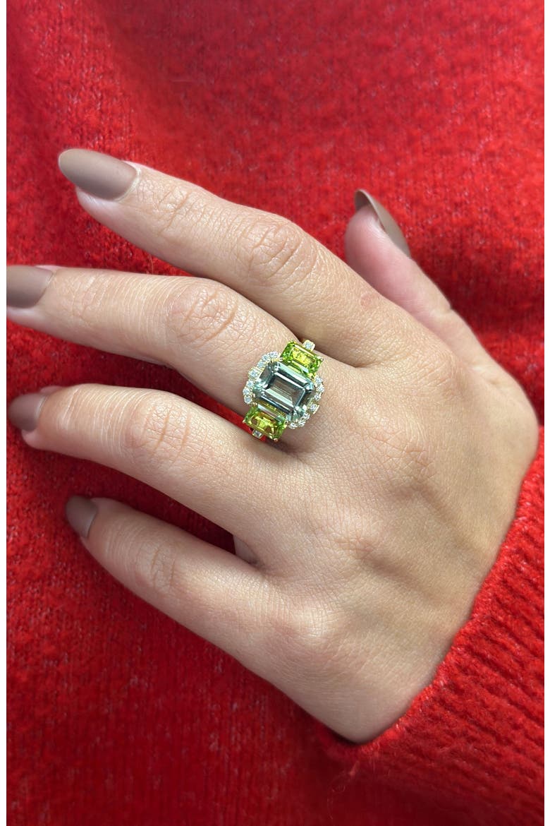Gossip Semiprecious Stone Ring, Alternate, color, TRANSLUCENT GREEN