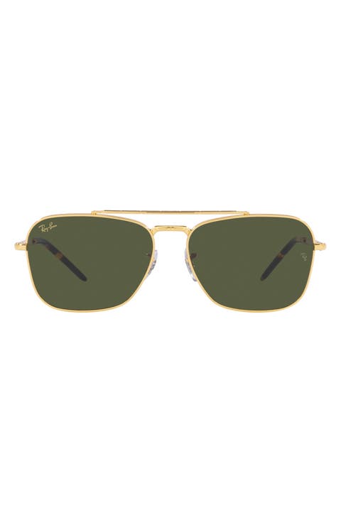 New Caravan 55mm Square Sunglasses