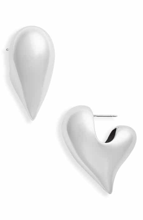 JENNY BIRD Art Heart Puffy Stud Earrings