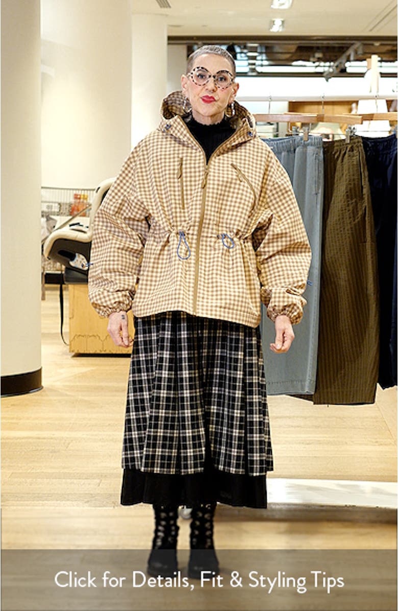 Matilda Gingham Hooded Raincoat, sales video thumbnail