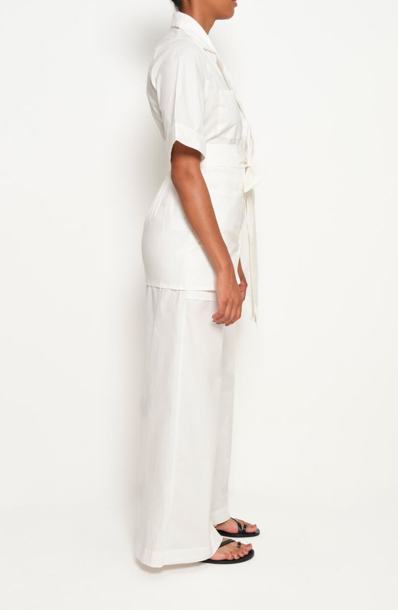 The Lulo Project Harbor Stretch Cotton Tunic Top, Alternate, color, Crudo