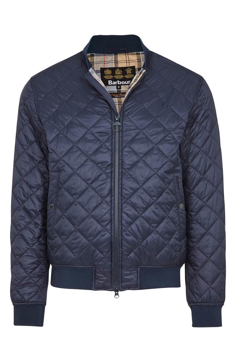 Barbour Gabble Quilted Bomber Jacket, Alternate, color, 