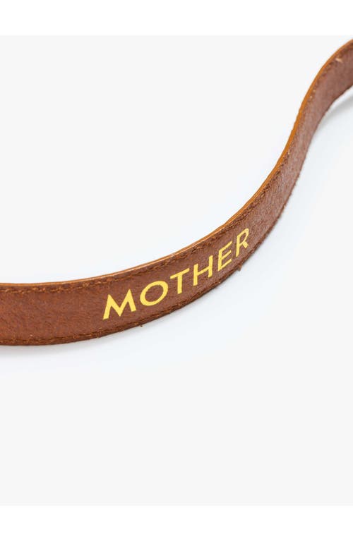 Mother The Charm School Leather Belt In Gold