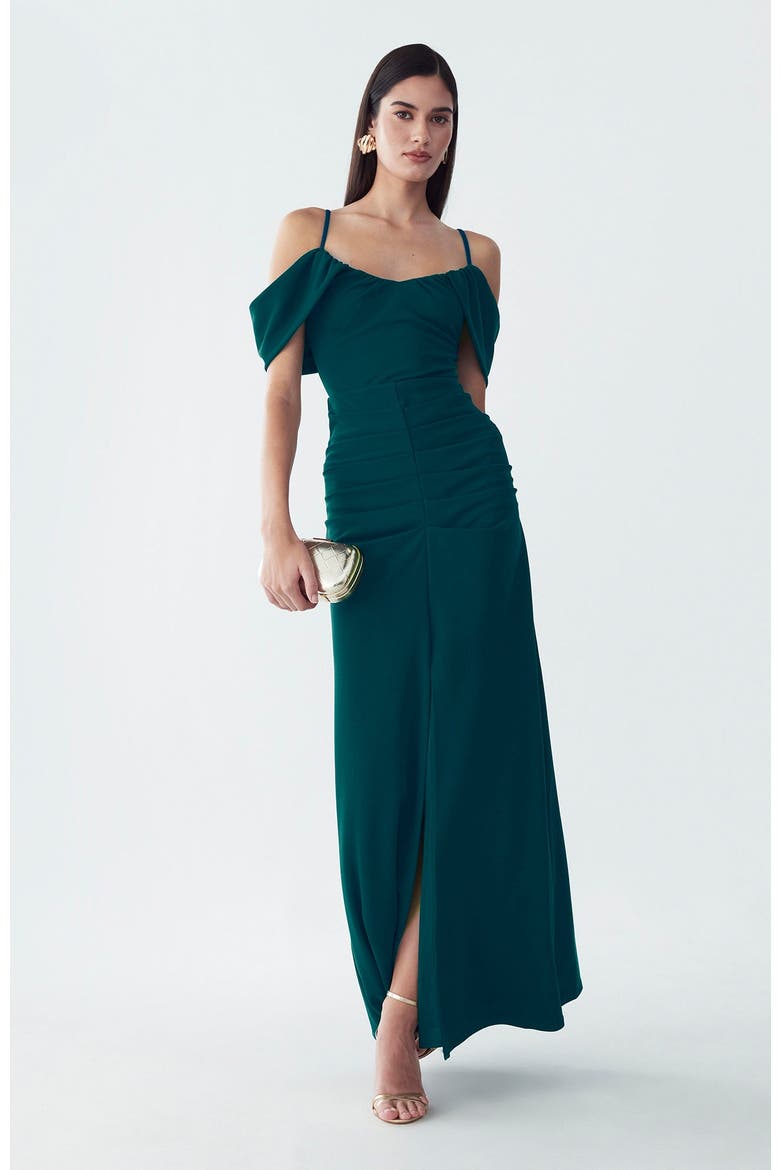 Ida Maxi Dress, Alternate, color, Emerald