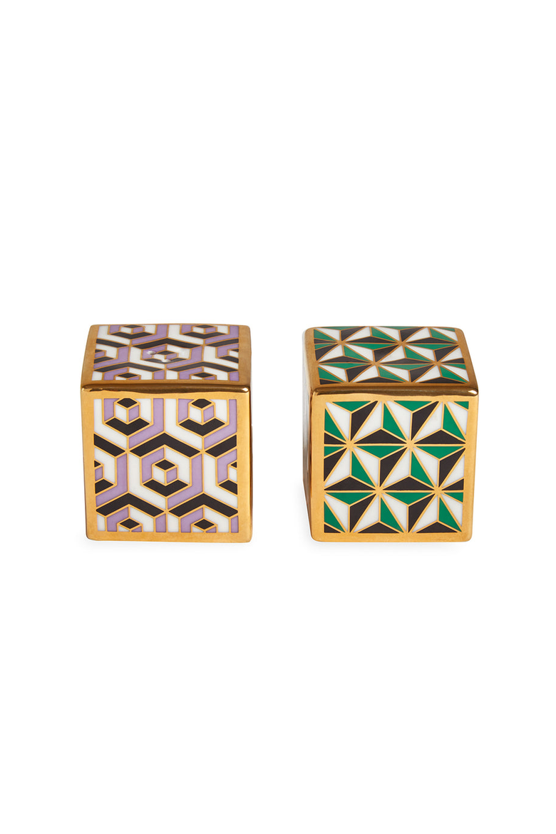 Versailles Salt and Pepper Set, Main, color, Lavender / Green