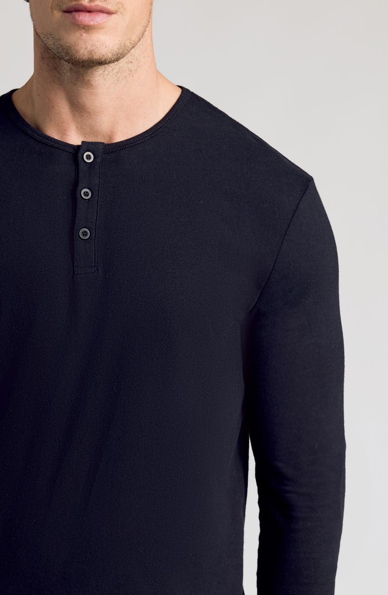 True Classic Classic Long Sleeve Henley, Alternate, color, Black