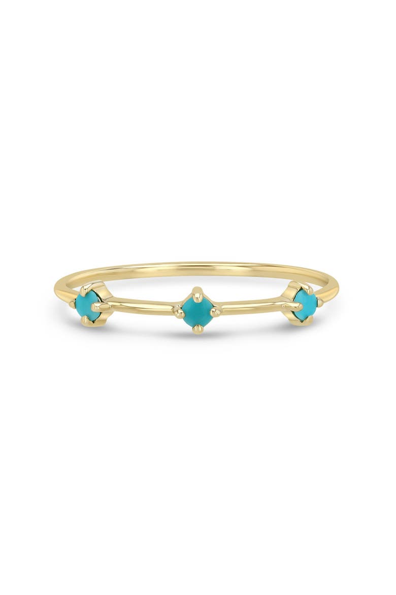Turquoise Dash Ring, Main, color, 14K YELLOW GOLD / TURQUOISE