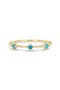 selected 14K Yellow Gold / Turquoise