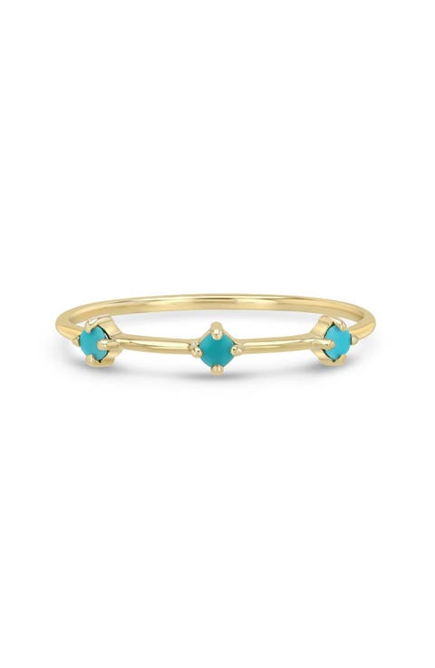Turquoise Dash Ring
