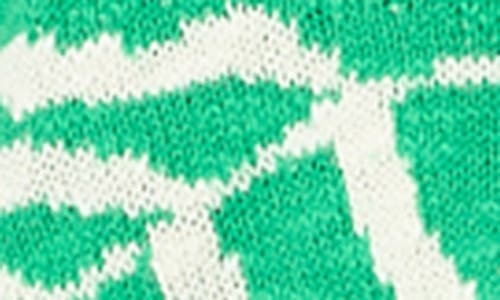 Pj Salvage The Beachcomber Leaf Jacquard Sweater In Green