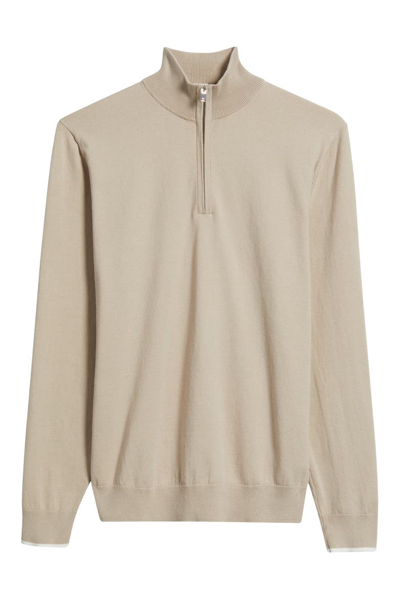 Swinley Quarter Zip Sweater, Alternate, color, OATMEAL
