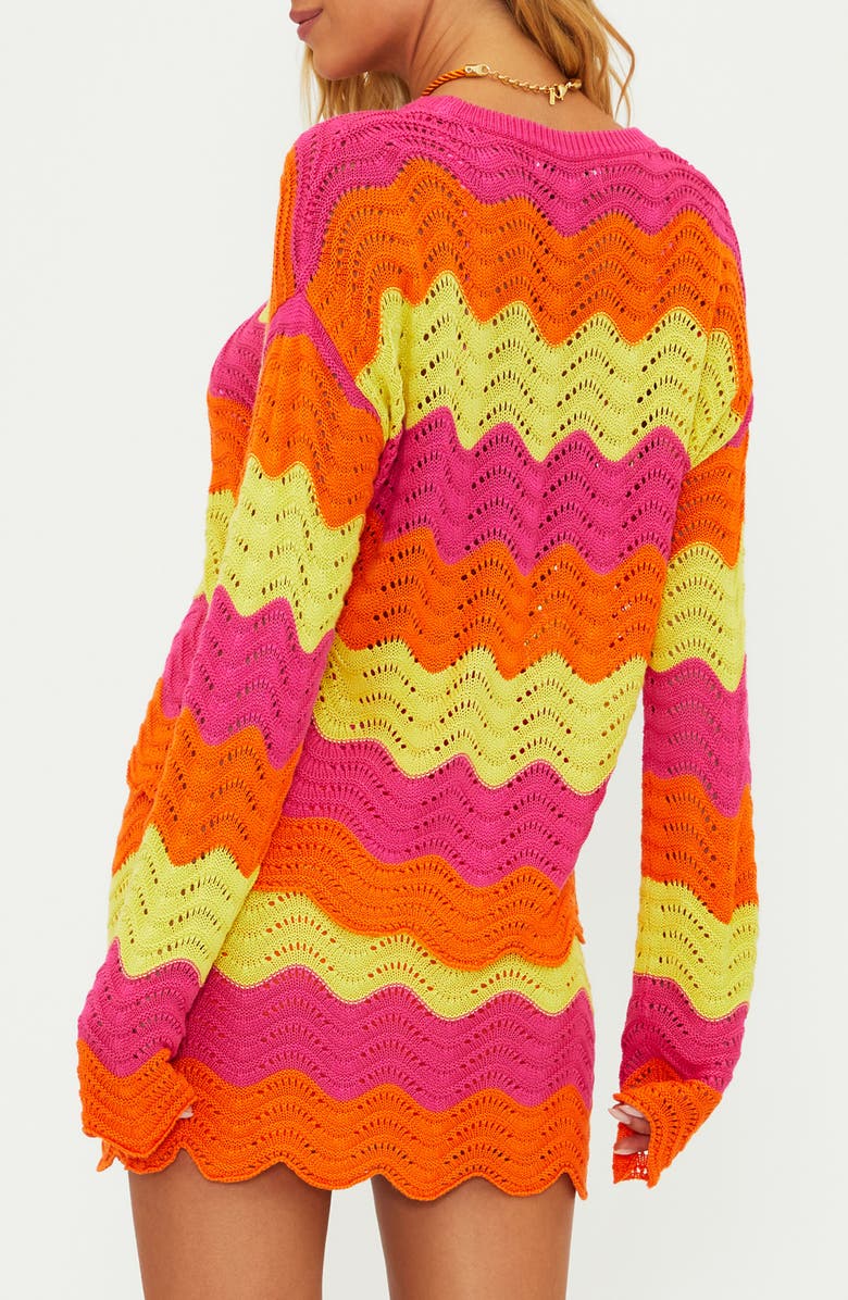 Beach Riot Beach Cover-Up Sweater, Alternate, color, Soleil Wave