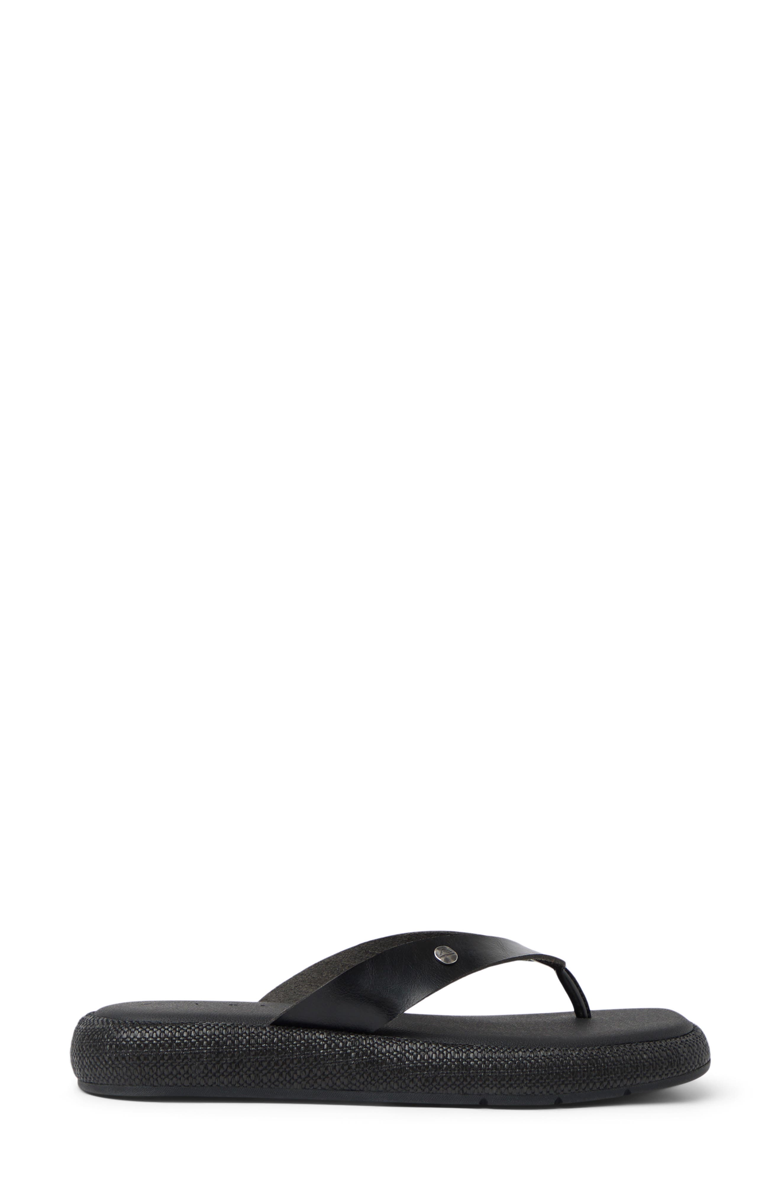 Reef Sunset Low Maya Flip Flop, Alternate, color, Black/Black