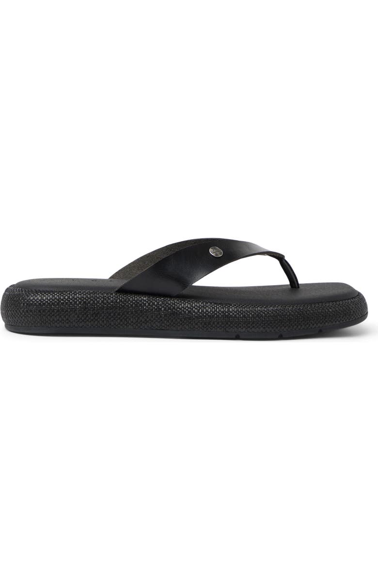 Reef Sunset Low Maya Flip Flop, Alternate, color, Black/Black