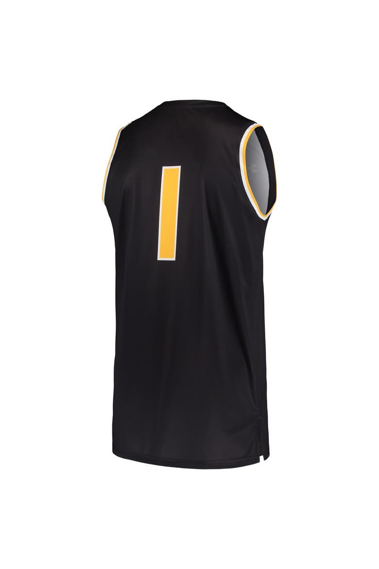 Men's Under Armour Black #1 Wichita State Shockers Basketball Replica Jersey, Alternate, color, Black