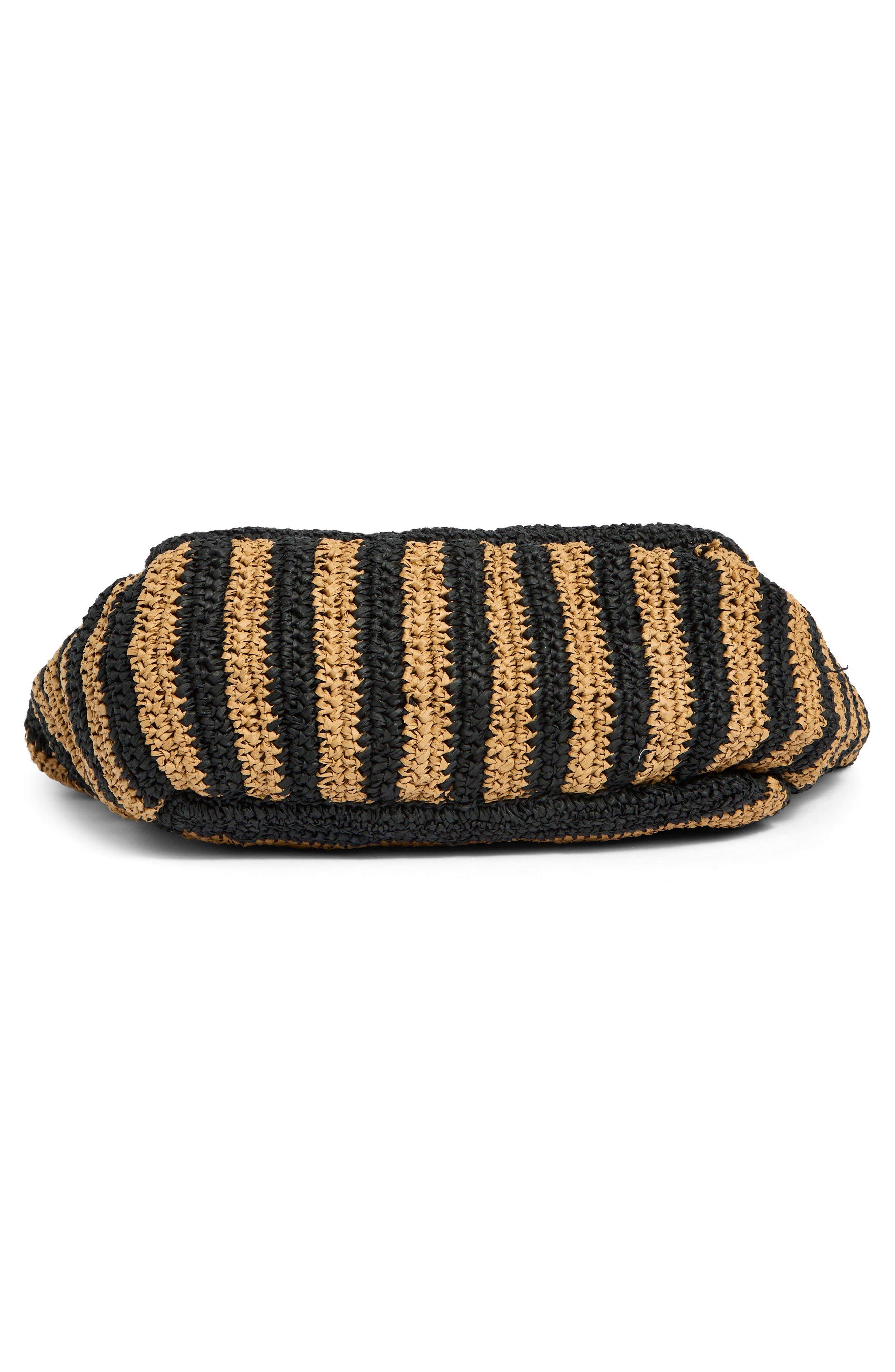 Collection XIIX Stripe Raffia Tote Bag, Alternate, color, Rust Multi