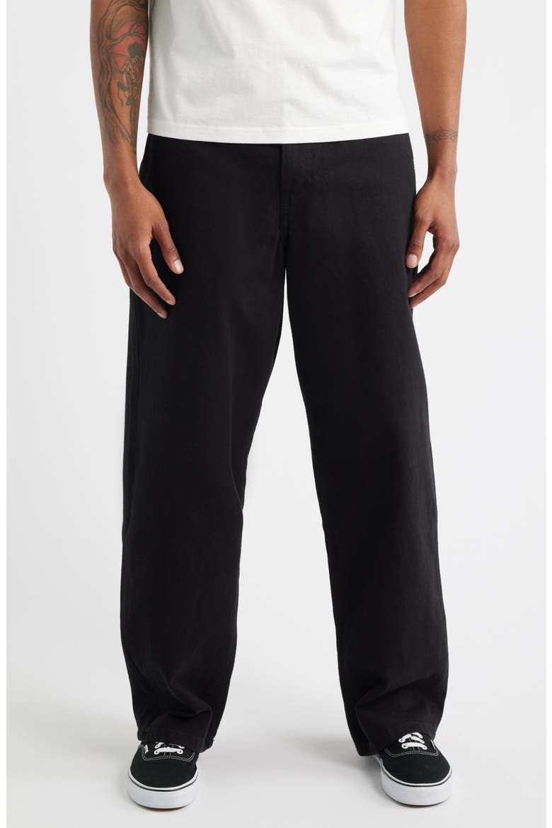 Check-5 Baggy Jeans, Main, color, BLACK