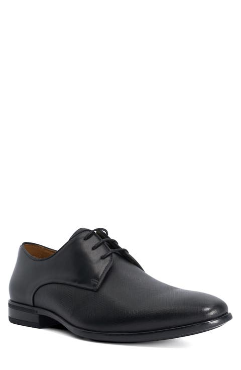 Saffi Plain Toe Leather Derby
