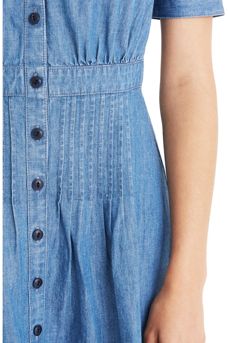 Denim Daylily Dress, Alternate, color, ANNETTA WASH
