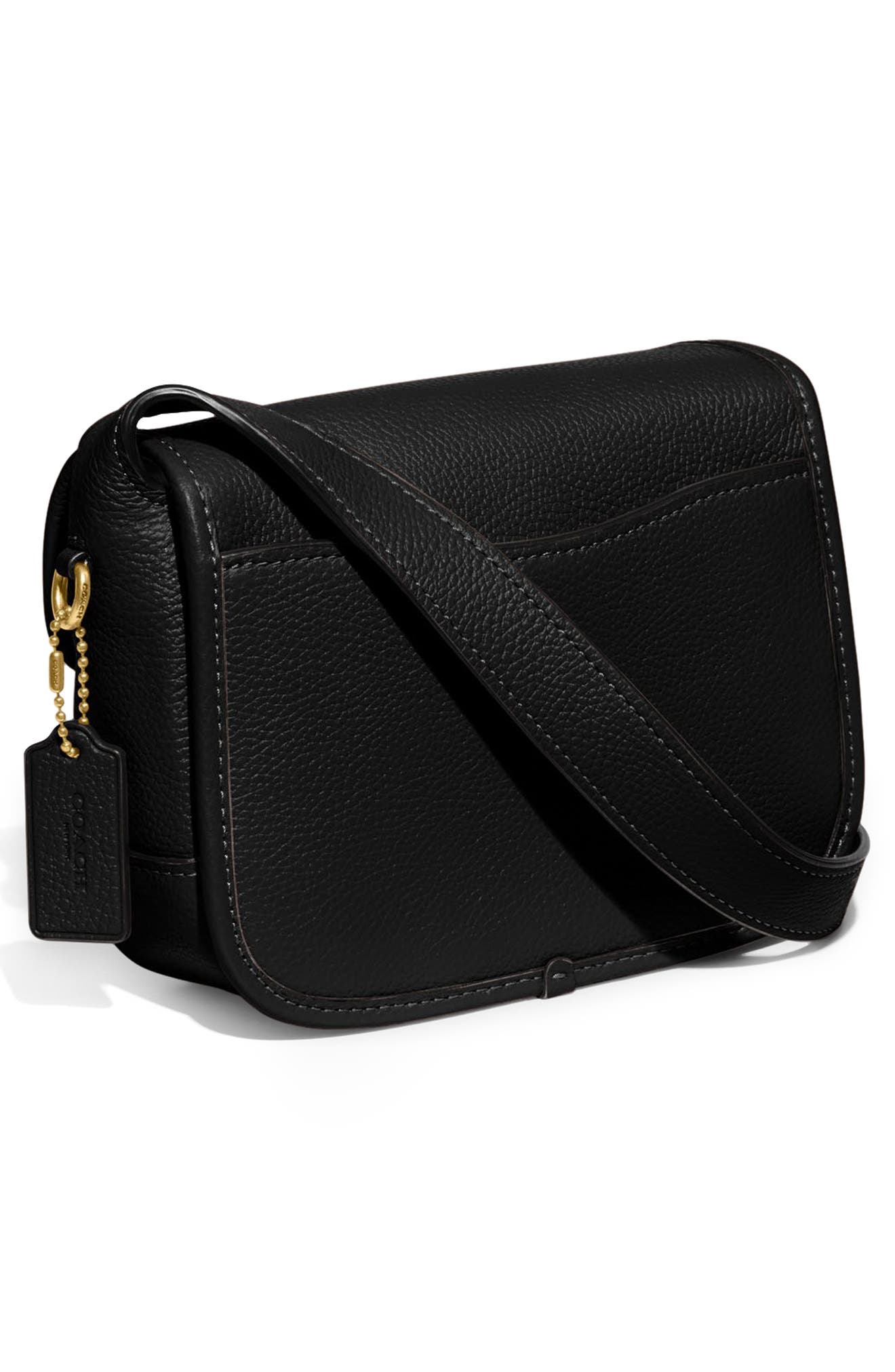 COACH Tabby Polished Pebble Leather Crossbody Messenger Bag, Alternate, color, 