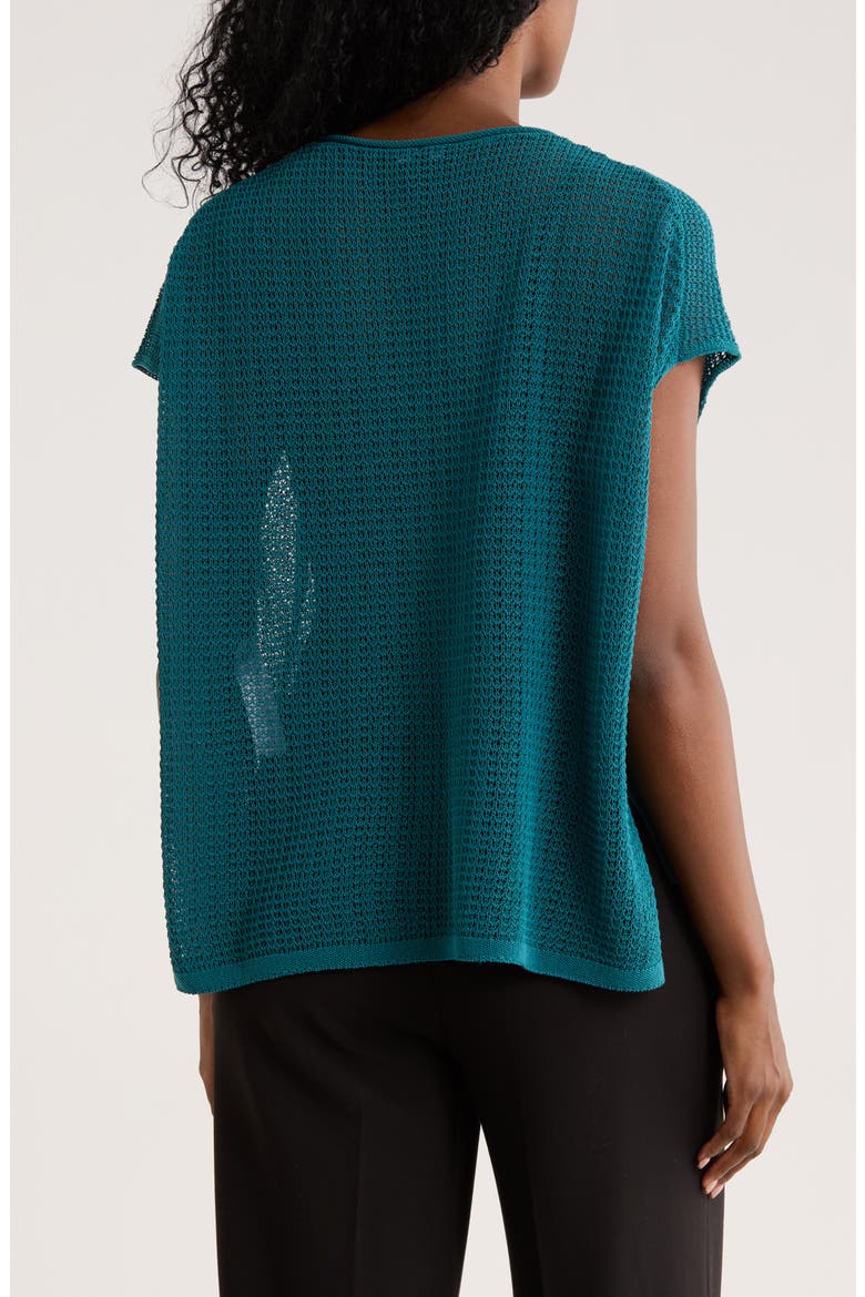 Sleeveless Organic Cotton Knit Sweater, Alternate, color, HARBOR