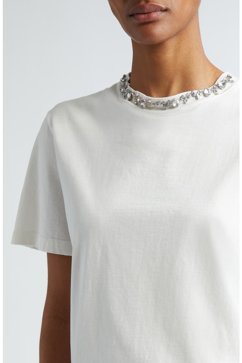 Distressed Cotton T-Shirt, Alternate, color, VINTAGE WHITE