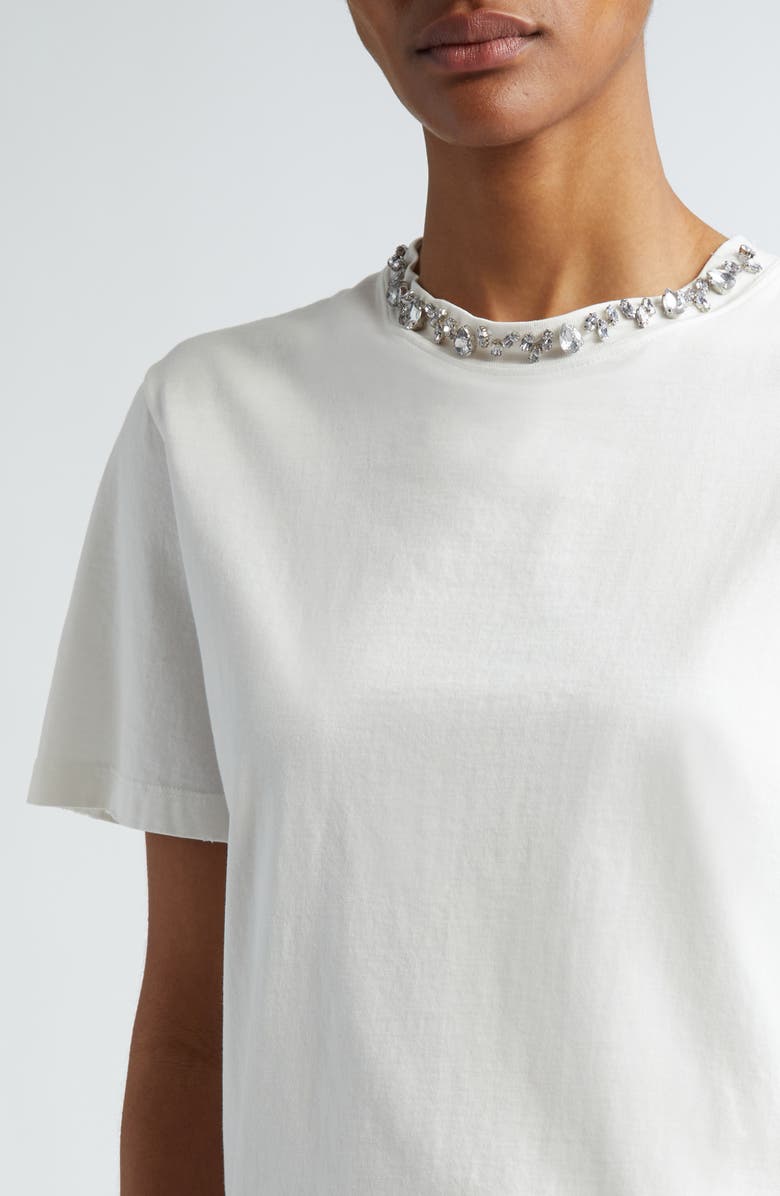 Golden Goose Distressed Cotton T-Shirt, Alternate, color, Vintage White