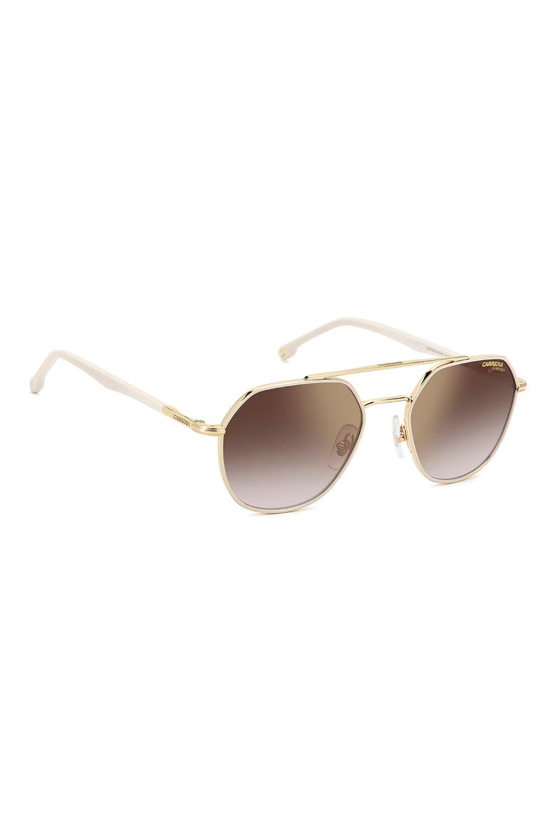 Gender Inclusive Carrera 303/S 53mm Gradient Square Aviator Sunglasses, Alternate, color, 0VVP-YK
