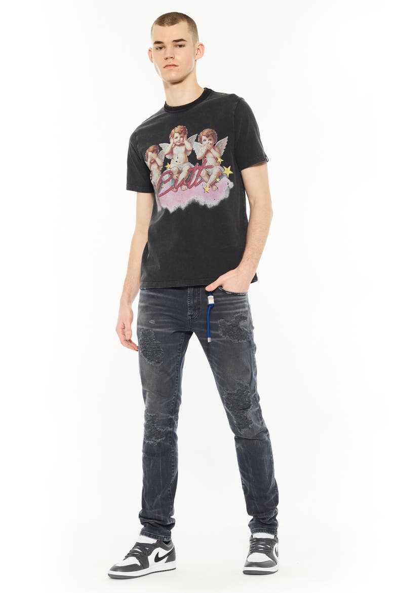 Rocker 602 Slim Fit Jeans, Alternate, color, NOIR