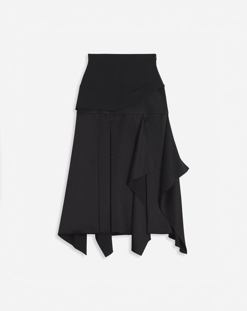 Lanvin Asymmetrical Skirt In Black
