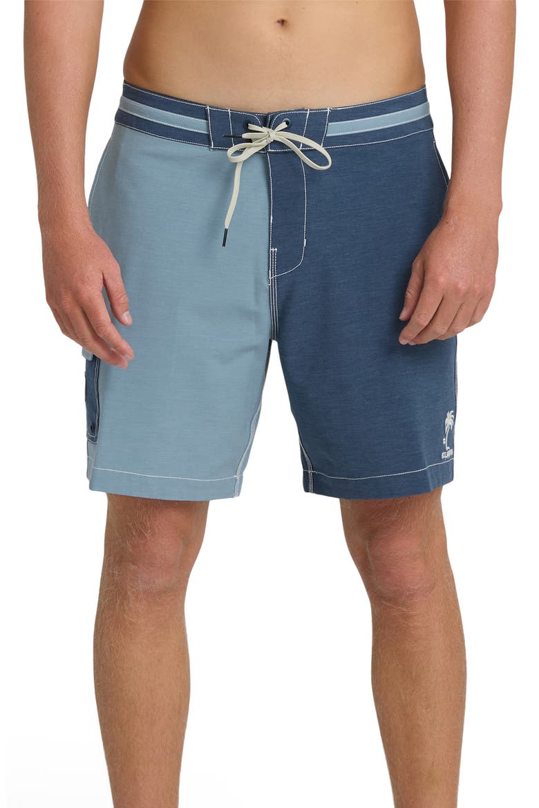 Sunset LT Board Shorts, Main, color, BLUE FOG