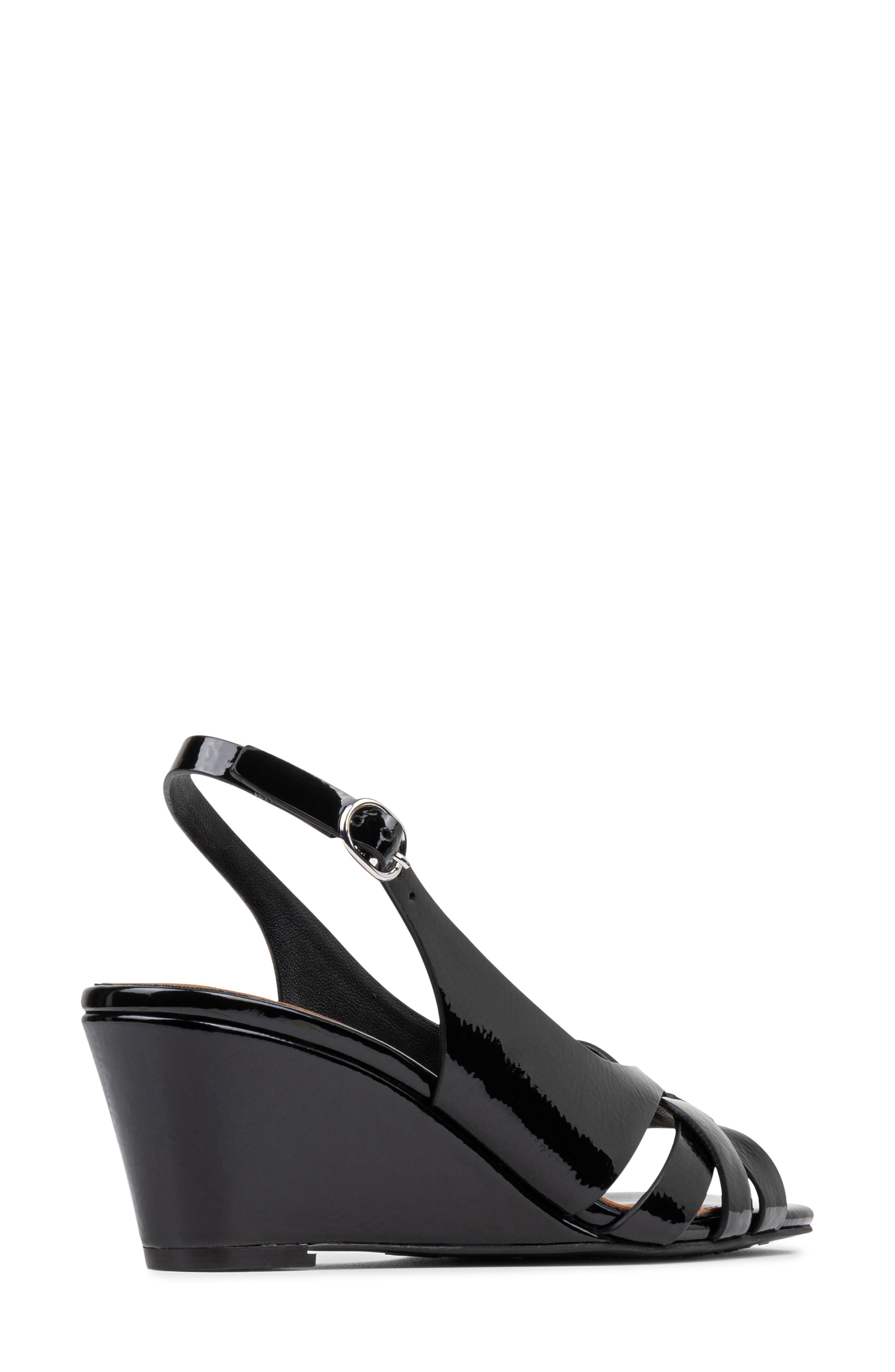 Donald Pliner Primm Slingback Wedge Sandal, Alternate, color, Black