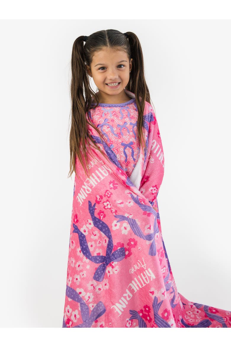 Girls SoftSnooze Ruffle Long Sleeve Pajama Set, Alternate, color, Bow Besties