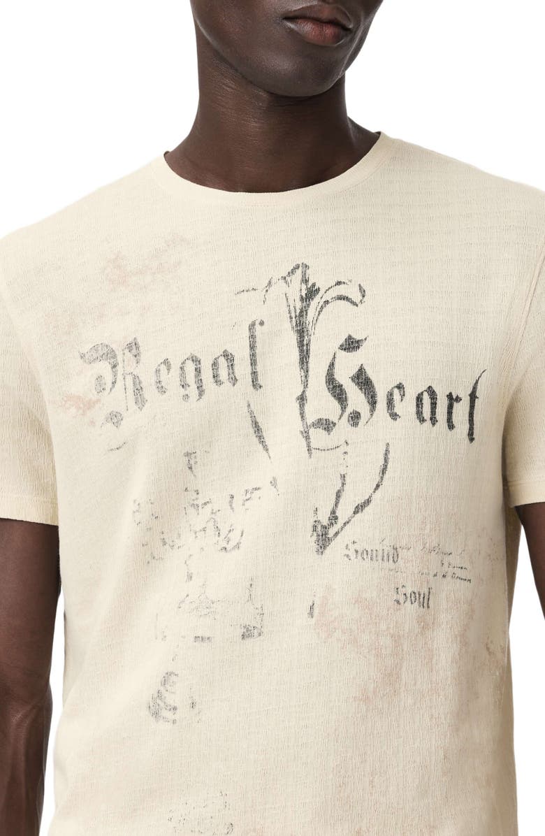 John Varvatos Regal Hear Organic Cotton Graphic T-Shirt, Alternate, color, Faded Twine